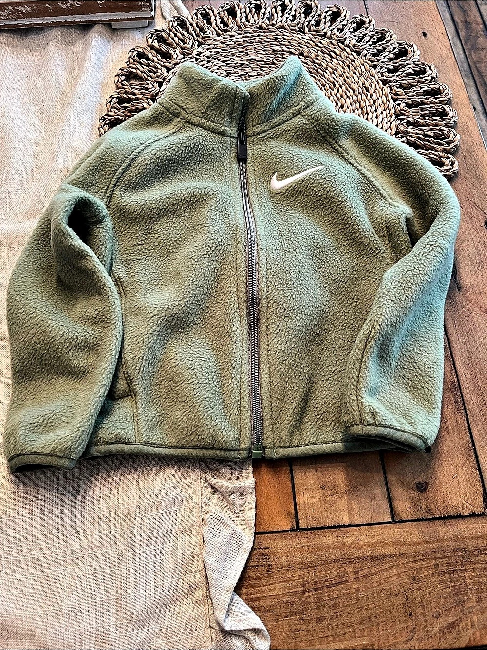 Nike Kids Fleece Jacket Green Size 4T